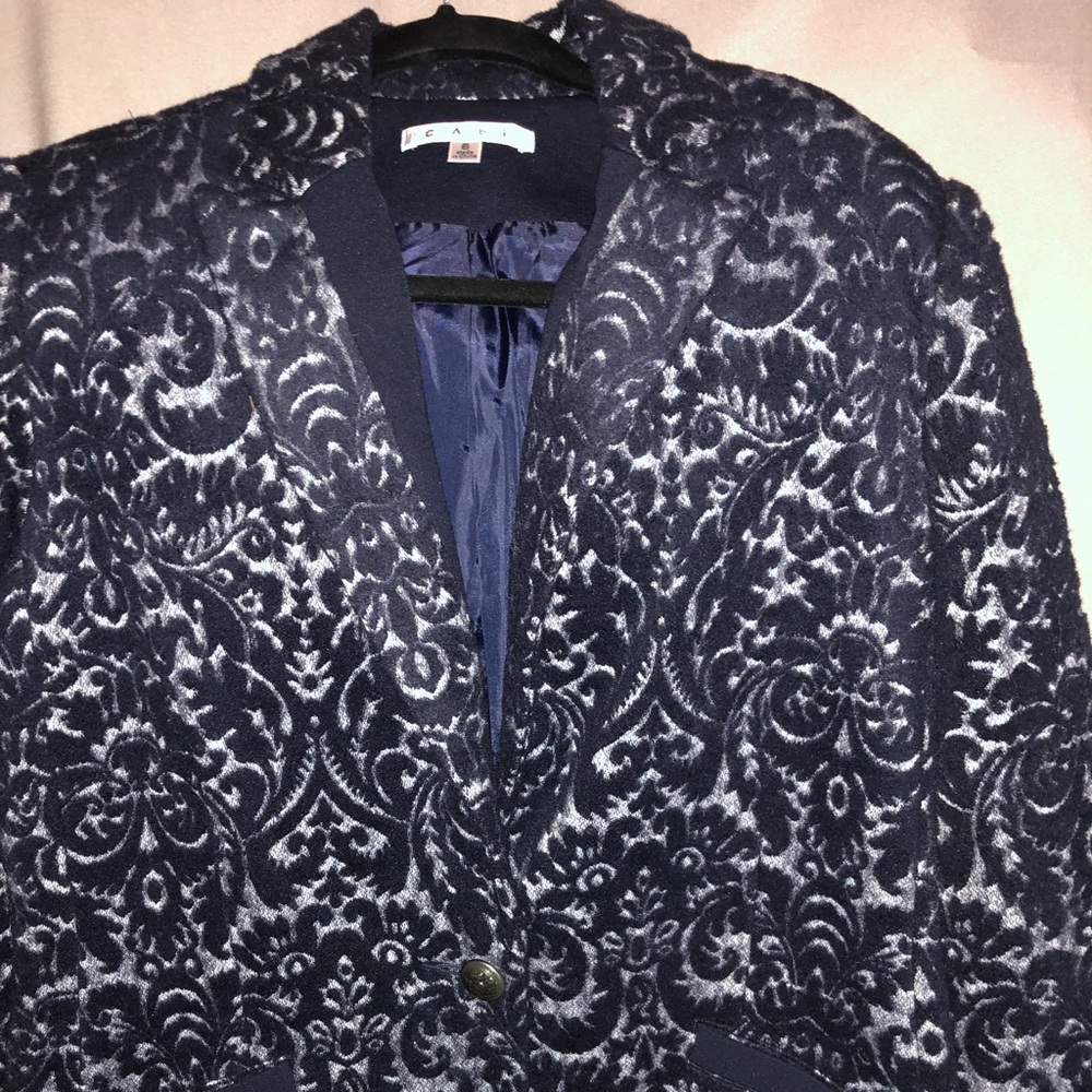 Navy Velvet Blazer